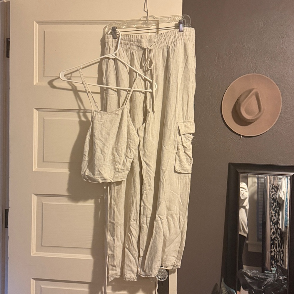 Women's Cream Casual Set -Never worn